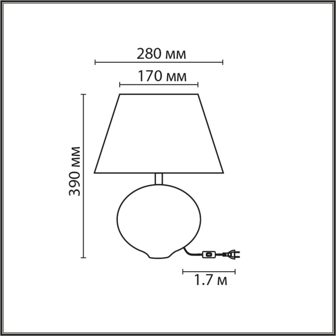 Настольная лампа Е27 1*60W 220V TAPALA MODERNI LN26 491 LUMION 8139/1T, схема товара Настольная лампа Е27 1*60W 220V TAPALA MODERNI LN26 491 LUMION 8139/1T, схема товара