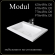 Мебельная раковина Madera Modul 4627173210447 100 см белая глянцевая Мебельная раковина Madera Modul 4627173210447 100 см белая глянцевая