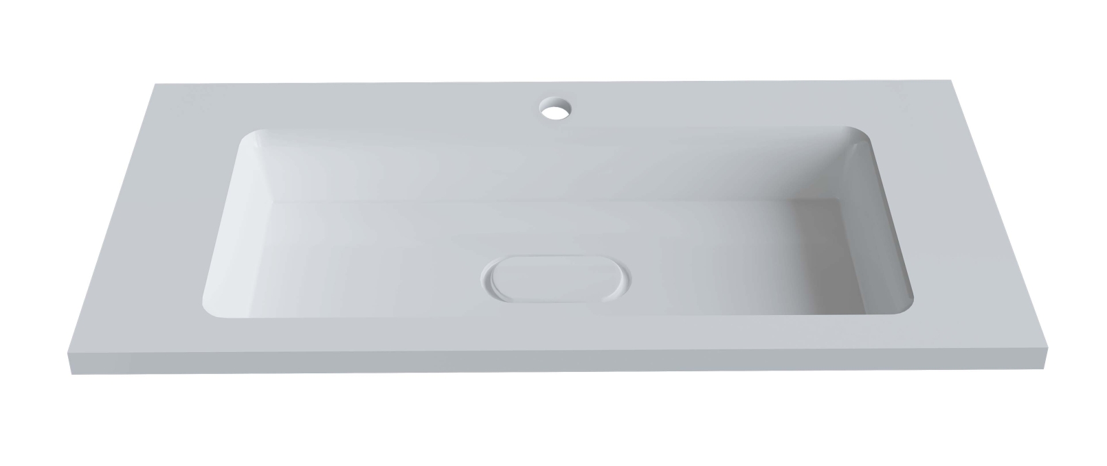Мебельная раковина Madera Modul 4627173210447 100 см белая глянцевая Мебельная раковина Madera Modul 4627173210447 100 см белая глянцевая