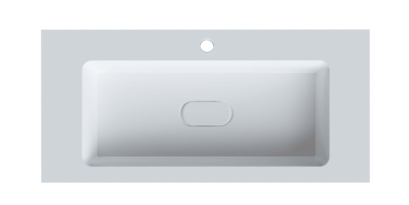Мебельная раковина Madera Modul 4627173210447 100 см белая глянцевая Мебельная раковина Madera Modul 4627173210447 100 см белая глянцевая