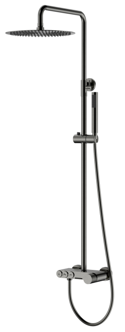 Душевая стойка со смесителем Boheme Stick 128-GM.2 графит Душевая стойка со смесителем Boheme Stick 128-GM.2 графит