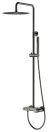 Душевая стойка со смесителем Boheme Stick 128-GM.2 графит