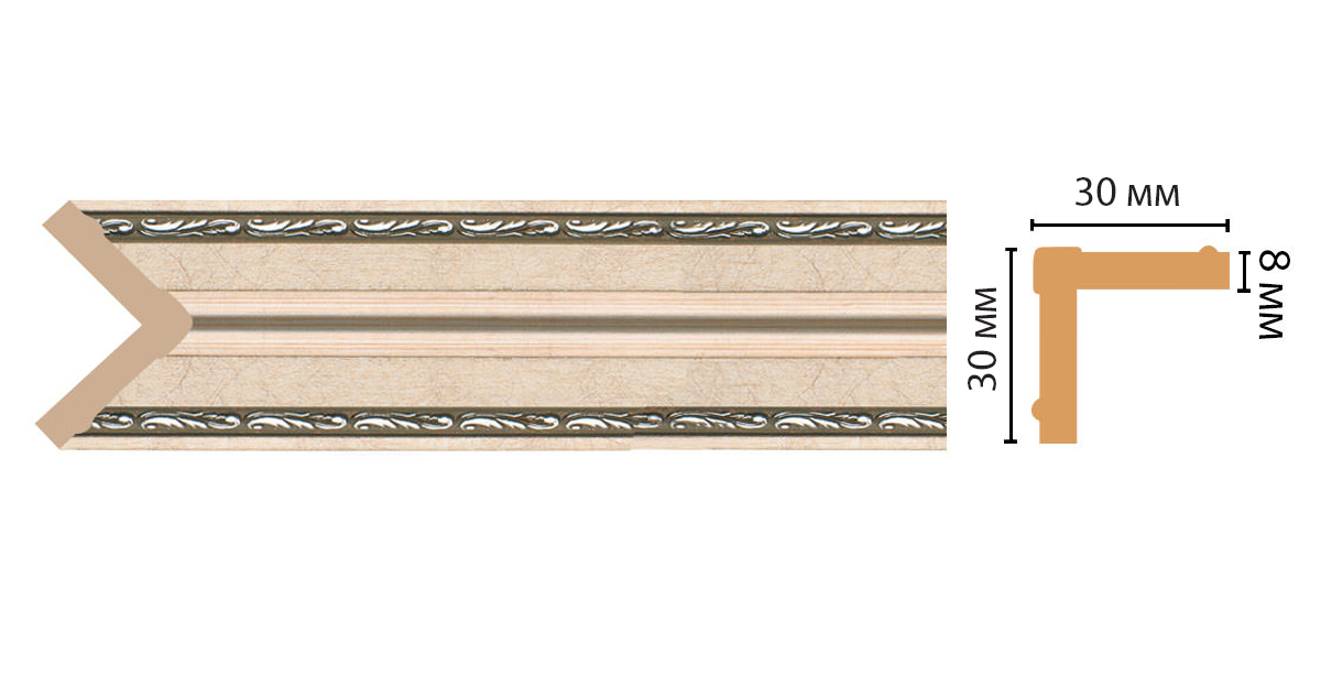 Угол Decomaster 116-59 ДМ, 30x30x2400 мм Угол Decomaster 116-59 ДМ, 30x30x2400 мм