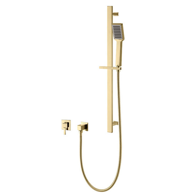 Душевой комплект со смесителем Caprigo Diamante 50-115-oro золото