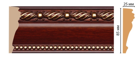 Молдинг Decomaster 152-52, 85x25x2400 мм