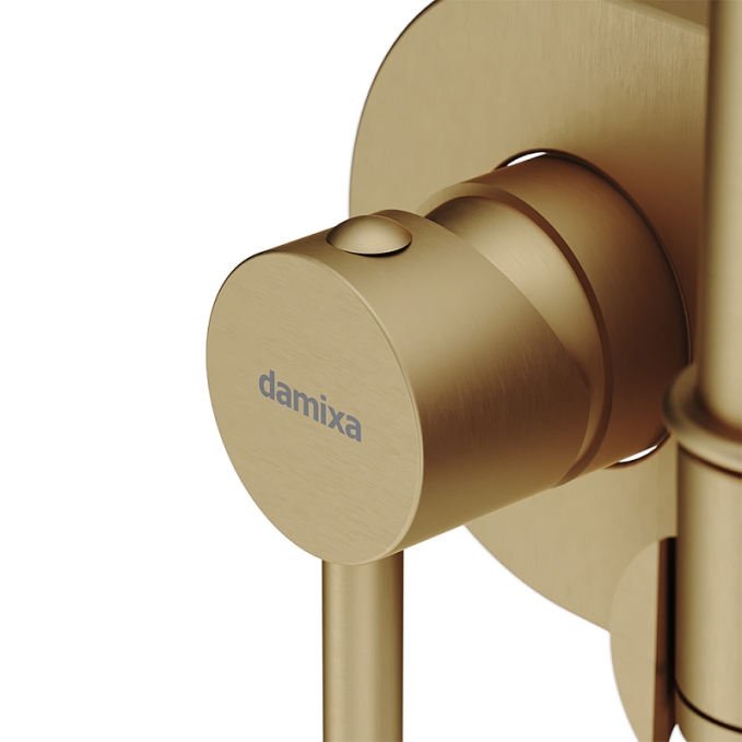 Гигиенический душ со смесителем Damixa Option 214000000 бронзовый встраиваемый, шланг 1500, держатель Гигиенический душ со смесителем Damixa Option 214000000 бронзовый встраиваемый, шланг 1500, держатель