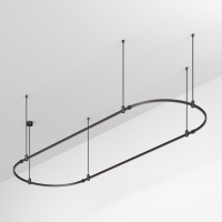 Основание ART-APRIORI-OVAL-ROD-800-3000x1000 (BK), Arlight, 048509