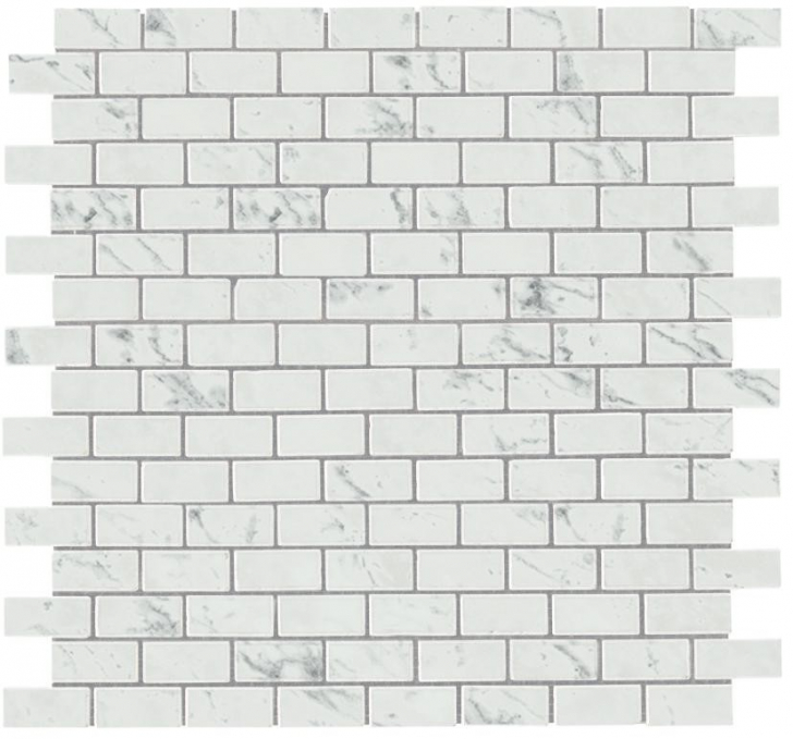 Мозаика Atlas Concorde Marvel Stone Carrara P. Mosaico Lapp. Burattato 29.8X29.8, AS34