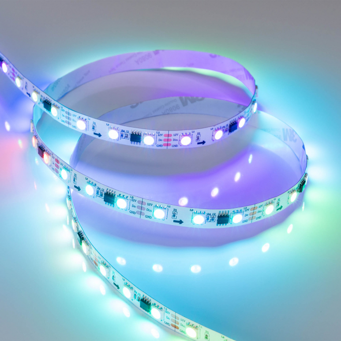 Светодиодная лента SPI-B60-10mm 12V RGB-PX3 (14.4 W/m, IP20, 5060, 5m), Arlight, 026367(2), изображение 2 Светодиодная лента SPI-B60-10mm 12V RGB-PX3 (14.4 W/m, IP20, 5060, 5m), Arlight, 026367(2), изображение 2