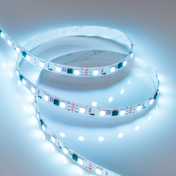 Светодиодная лента SPI-B60-10mm 12V RGB-PX3 (14.4 W/m, IP20, 5060, 5m), Arlight, 026367(2), изображение 6 Светодиодная лента SPI-B60-10mm 12V RGB-PX3 (14.4 W/m, IP20, 5060, 5m), Arlight, 026367(2), изображение 6