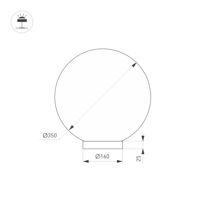 Светильник SP-SILKA-TAB-R350-11W Warm2700 (WH, 330 deg, TOUCH-DIM), Arlight, 056889, изображение 3 Светильник SP-SILKA-TAB-R350-11W Warm2700 (WH, 330 deg, TOUCH-DIM), Arlight, 056889, изображение 3