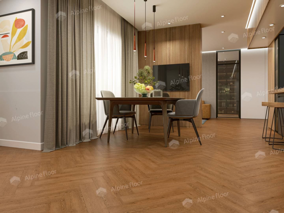 Каменный ламинат SPC Alpine Floor Parquet Light Дуб Селена, ЕСО 13-32 MC