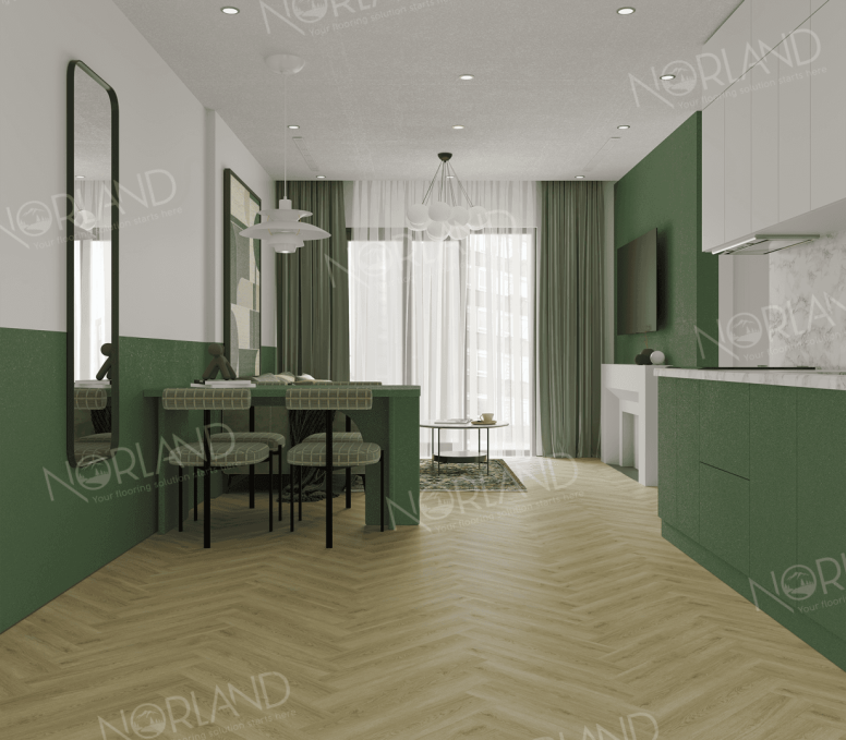 Каменный ламинат SPC Norland Lagom Parquet Sot, 1033-6