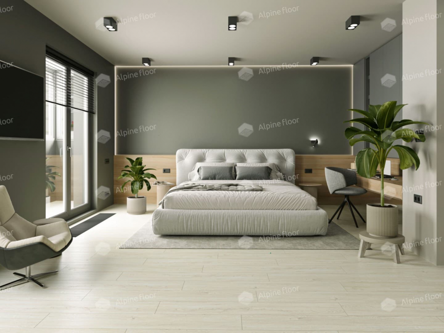 Кварцвиниловая плитка Alpine Floor Sequoia Медовая, ЕСО 6-7 LVT
