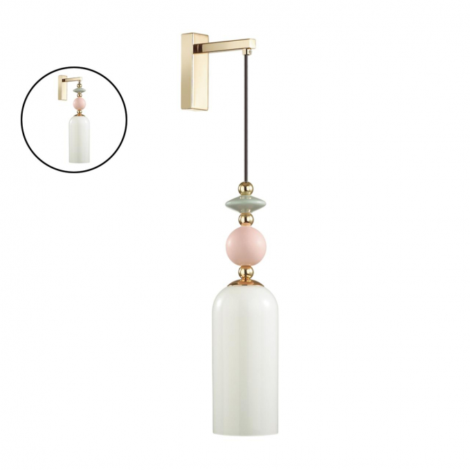 Бра E14 1*40W CANDY CLASSIC ODL_EX21 129 ODEON LIGHT 4861/1WA, изображение 1 Бра E14 1*40W CANDY CLASSIC ODL_EX21 129 ODEON LIGHT 4861/1WA, изображение 1