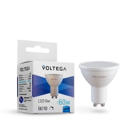 Светодиодная лампа MR16 6Вт 4000K GU10 110° диммируемая Voltega, 8458 Светодиодная лампа MR16 6Вт 4000K GU10 110° диммируемая Voltega, 8458