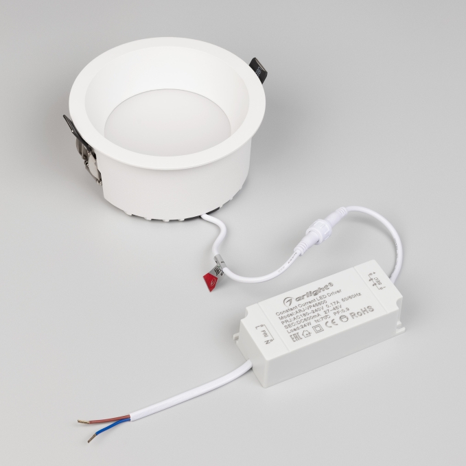 Светильник MS-DROP-BUILT-R137-24W Warm3000 (WH, 90 deg, 230V), Arlight, 041463 Светильник MS-DROP-BUILT-R137-24W Warm3000 (WH, 90 deg, 230V), Arlight, 041463