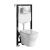 Система инсталляции с унитазом WasserKRAFT Aller 10TLT.010.ME.BN02.H001