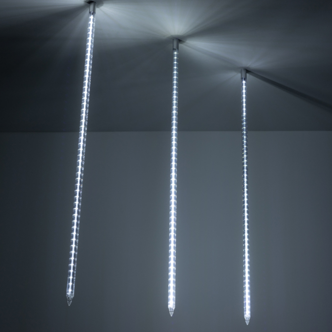 Светодиодная гирлянда ARD-ICEFALL-CLASSIC-D23-1000-CLEAR-96LED-LIVE WHITE (230V, 1.5W), Arlight, 026103, изображение 1