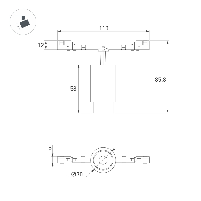 Светильник MAG-MICROCOSM-SPOT-ZOOM-R30-2W Day4000 (WH, 15-45 deg, 24V), Arlight, 051803, изображение 6 Светильник MAG-MICROCOSM-SPOT-ZOOM-R30-2W Day4000 (WH, 15-45 deg, 24V), Arlight, 051803, изображение 6