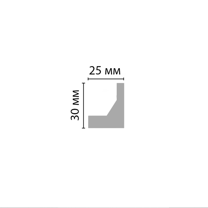 Молдинг Decomaster D507 ДМ(25x30x2000 мм
