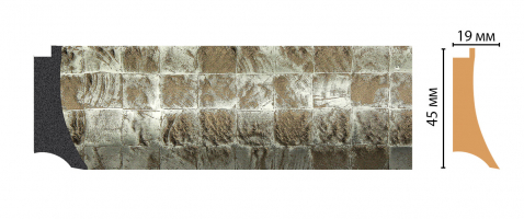 Багет Decomaster FM5-4, 45x19x2850 мм Багет Decomaster FM5-4, 45x19x2850 мм