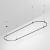 Основание ART-APRIORI-OVAL-HANG-4000x1000 (BK), Arlight, 048510