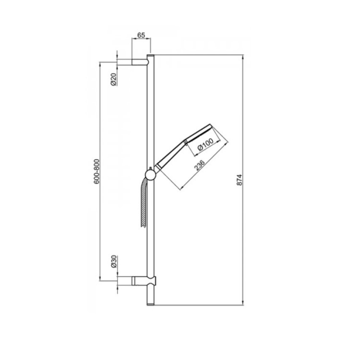 Душевой гарнитур Webert Shower Set AC0929015 хром глянцевый Душевой гарнитур Webert Shower Set AC0929015 хром глянцевый
