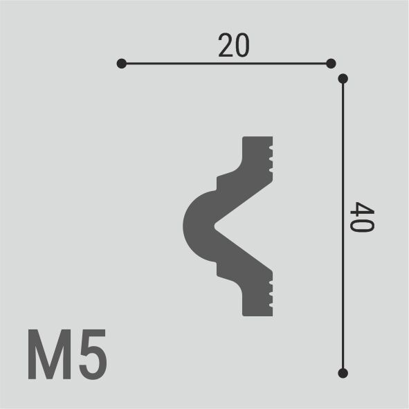 Молдинг Де-Багет XPS Polymer М 5 40/20 Молдинг Де-Багет XPS Polymer М 5 40/20
