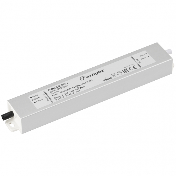 Блок питания ARPV-24030-B (24V, 1.3A, 30W), Arlight, 020004, изображение 1 Блок питания ARPV-24030-B (24V, 1.3A, 30W), Arlight, 020004, изображение 1