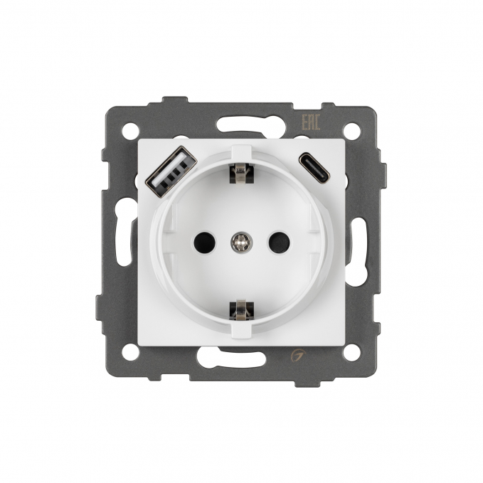 Механизм розетки с быстрой USB зарядкой SCT-MUAC-PL-WH-V (250V, 16A), Arlight, 049822, изображение 4 Механизм розетки с быстрой USB зарядкой SCT-MUAC-PL-WH-V (250V, 16A), Arlight, 049822, изображение 4