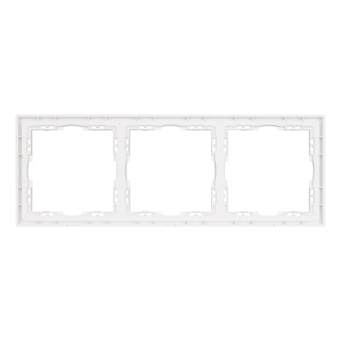Рамка пластиковая FRM-NOBE-SFPL-3-WH, Arlight, 054219, изображение 2 Рамка пластиковая FRM-NOBE-SFPL-3-WH, Arlight, 054219, изображение 2