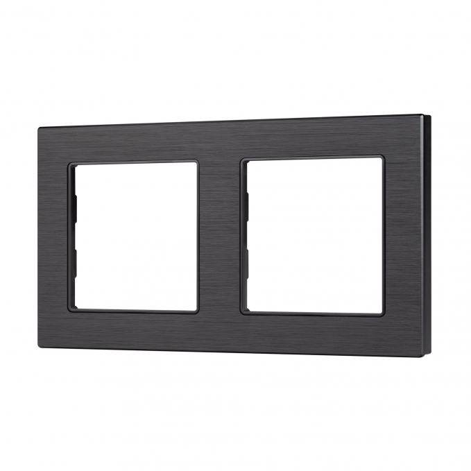 Рамка алюминиевая FRM-PRESTO-ALS-2-BK, Arlight, 043855, изображение 1