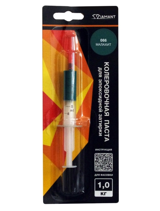 Затирка эпоксидная Diamant Color 066 Малахит, 1 кг Затирка эпоксидная Diamant Color 066 Малахит, 1 кг