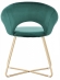 Комплект стульев Refuge зеленый, золотой (Комплект 2 шт), Hesby Import, HSBI_DC2124_green_2 Комплект стульев Refuge зеленый, золотой (Комплект 2 шт), Hesby Import, HSBI_DC2124_green_2