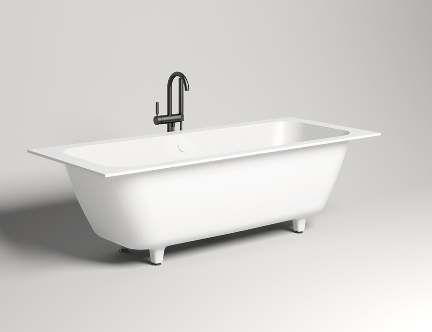 Ванна из литьевого камня Salini Orlanda Axis 190x80 103211G белая глянцевая встраиваемая Ванна из литьевого камня Salini Orlanda Axis 190x80 103211G белая глянцевая встраиваемая