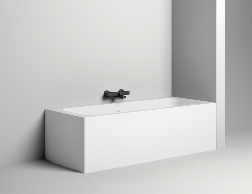 Ванна из литьевого камня Salini Orlanda Axis 190x80 103211G белая глянцевая встраиваемая Ванна из литьевого камня Salini Orlanda Axis 190x80 103211G белая глянцевая встраиваемая