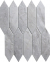 Мозаика Bonaparte Mosaics Level Light 25.5x31.3 (48*195*6)