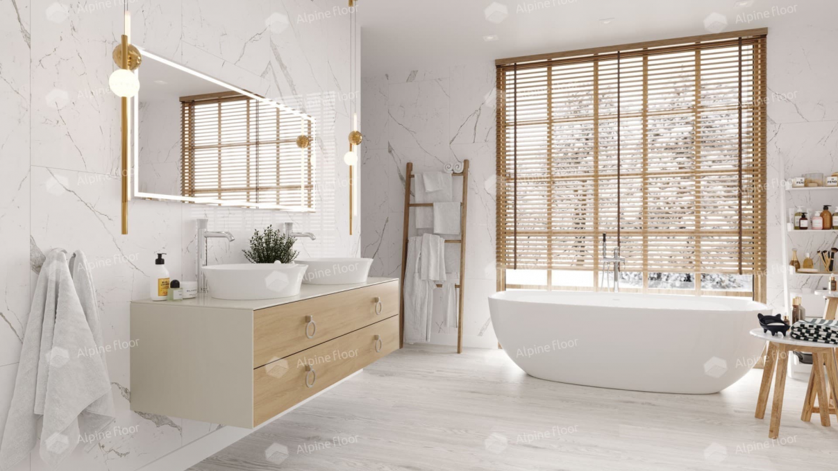 Кварцвиниловая плитка Alpine Floor Easy Line Дуб Арктик, ЕСО 3-1 Кварцвиниловая плитка Alpine Floor Easy Line Дуб Арктик, ЕСО 3-1