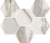 Мозаика Italon Charme Evo Calacatta Mosaico Hexagon 25x29, 620110000047