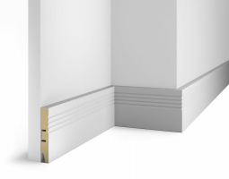 Плинтус Cosca Decor AP08 под покраску, 100x16x2400 мм, МДФ Плинтус Cosca Decor AP08 под покраску, 100x16x2400 мм, МДФ