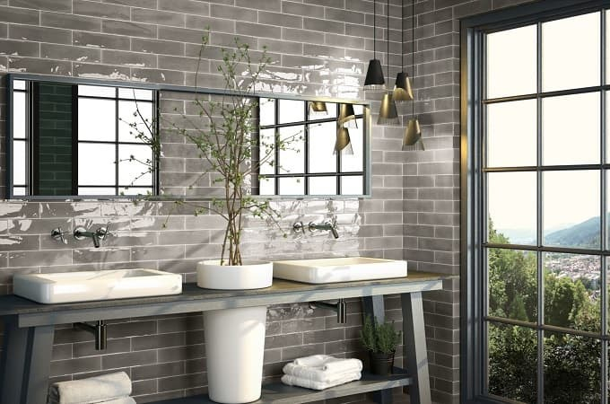 Настенная плитка Cifre Opal Grey 7.5x30 (кабанчик) Настенная плитка Cifre Opal Grey 7.5x30 (кабанчик)