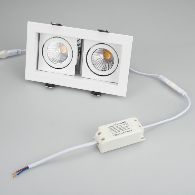 Светильник CL-KARDAN-S180x102-2x9W Day (WH, 38 deg), Arlight, 024138, изображение 5 Светильник CL-KARDAN-S180x102-2x9W Day (WH, 38 deg), Arlight, 024138, изображение 5