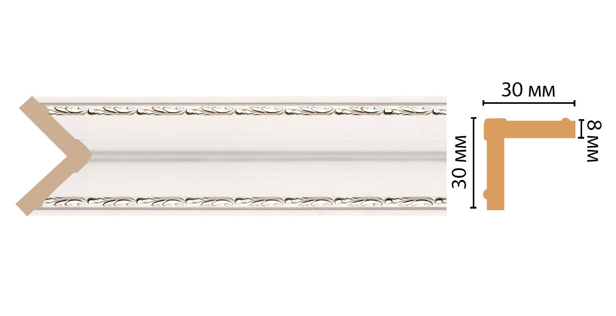 Угол Decomaster 116-60 ДМ, 30x30x2400 мм Угол Decomaster 116-60 ДМ, 30x30x2400 мм