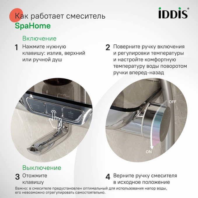 Душевая система Iddis SpaHome SPASBBTi06 Душевая система Iddis SpaHome SPASBBTi06