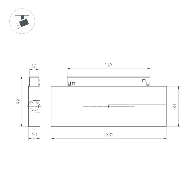 Светильник MAG-ORIENT-FLAT-FOLD-S230-12W Day4000 (BK, 80 deg, 48V, DALI), Arlight, 034662(1), изображение 2 Светильник MAG-ORIENT-FLAT-FOLD-S230-12W Day4000 (BK, 80 deg, 48V, DALI), Arlight, 034662(1), изображение 2