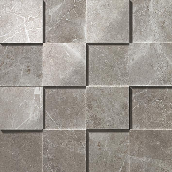 Мозаика Atlas Concorde Italy Marvel Pro Grey Fleury Mosaico 3D 30x30, ADQA