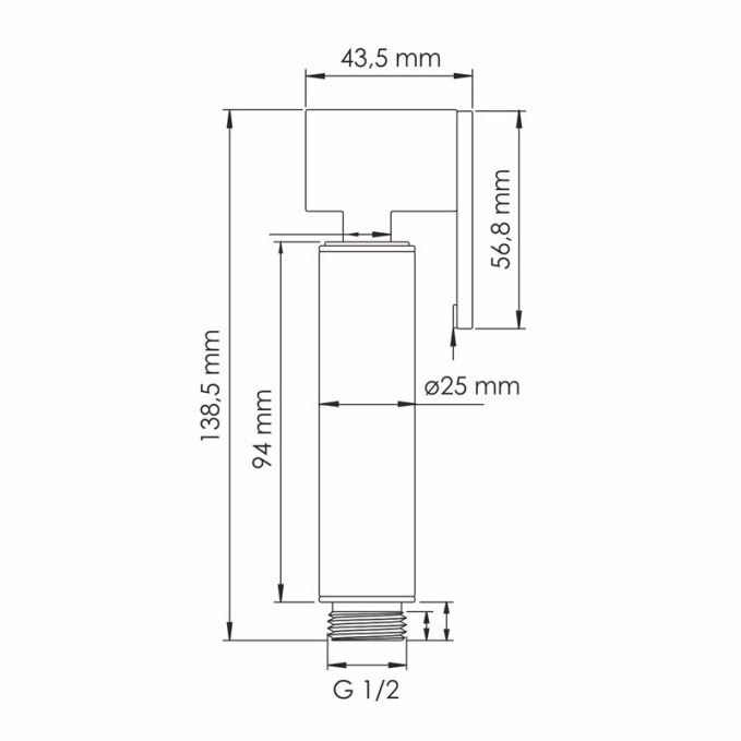 Гигиенический душ WasserKRAFT  A8851.290.292.335