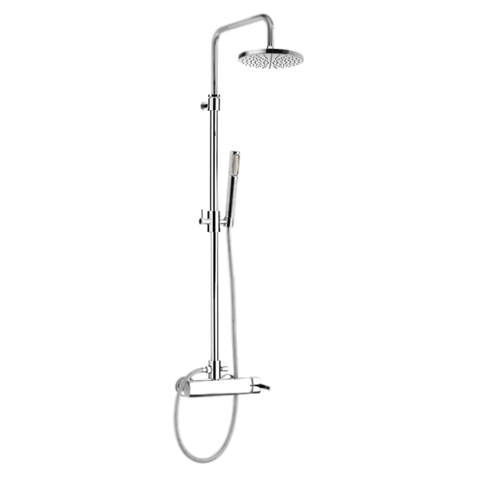 Душевая стойка со смесителем Webert Azeta AZ870105015METAL хром глянцевая