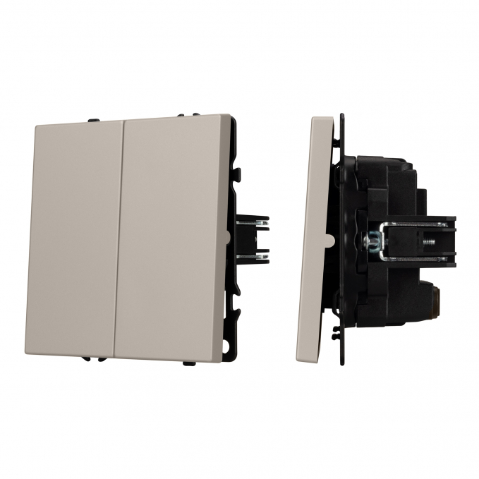 Механизм выключателя двухклавишный перекрёстный SWT-NOBE-MKX2-SFPL-CA (230V, 10A), Arlight, 061791, изображение 1 Механизм выключателя двухклавишный перекрёстный SWT-NOBE-MKX2-SFPL-CA (230V, 10A), Arlight, 061791, изображение 1